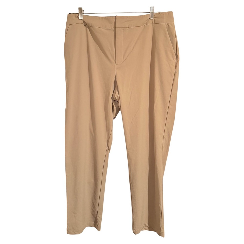 Figs Pro Straight Leg Pants Khaki Tan Professional Office Workwear Size XXL